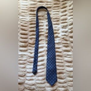 Classic Navy Patterned Men's Tie